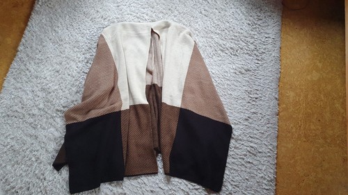 Weiss brauner poncho - weiss-brauner,
