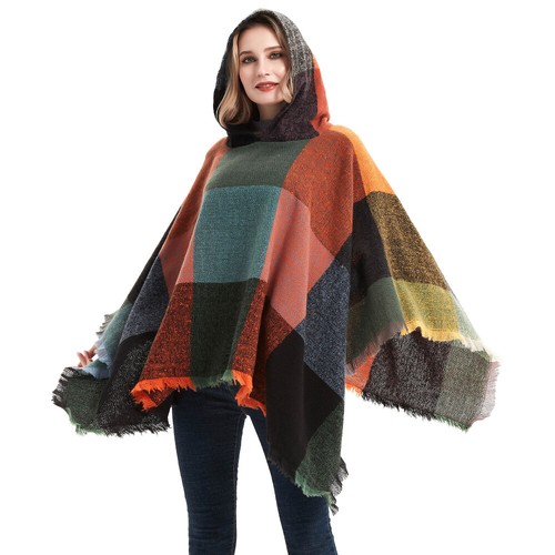 Damen kariert mantel gestrickt - damen,