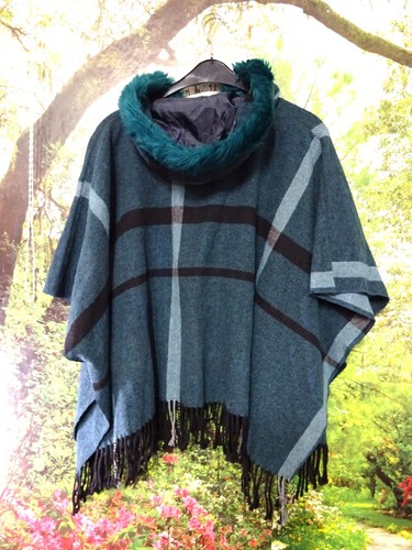 Damen eleganter umhang cape - eleganter, ,