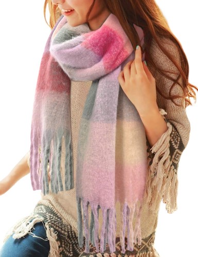 Damen schal poncho kariert - damen,
