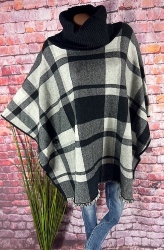 Poncho cape rollkragen - cape,