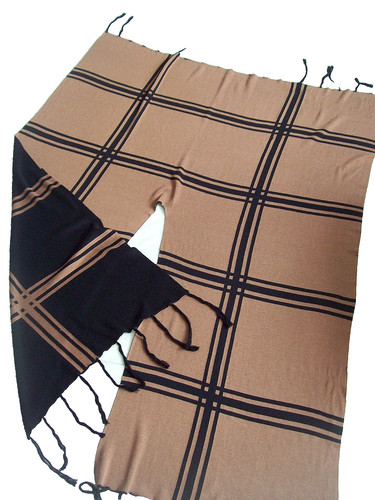 Langer poncho schal stola mit - langer,