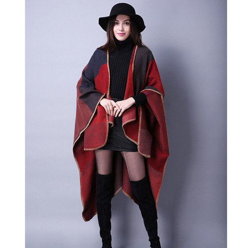 Damen poncho schal - poncho,
