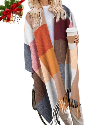 Damen poncho boho stil - damen-poncho, im
