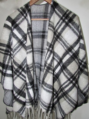 Damen poncho cape - schal, tunika