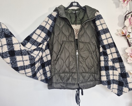 Gesteppte jacke poncho - jacke,